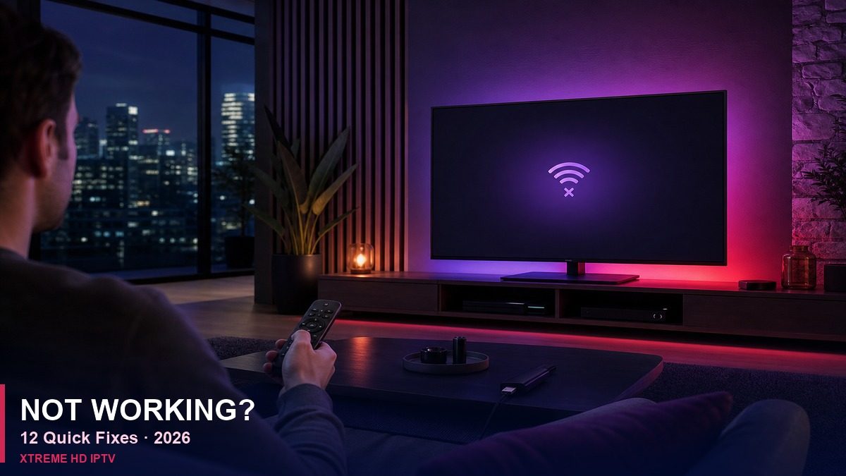Xtreme HD IPTV Not Working? 12 Quick Fixes That Work in 2026